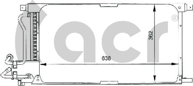 ACR 300060 - Кондензатор, климатизация vvparts.bg