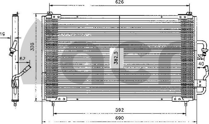 ACR 300085 - Кондензатор, климатизация vvparts.bg