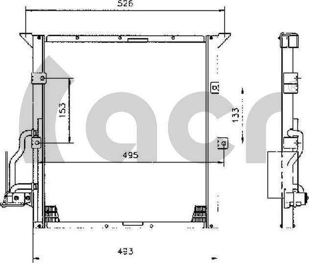 ACR 300081 - Кондензатор, климатизация vvparts.bg