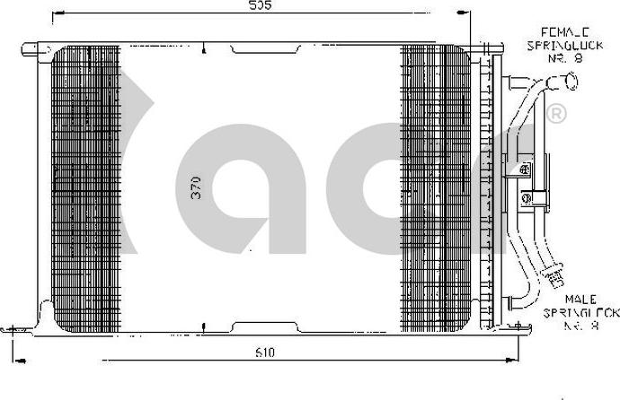 ACR 300032 - Кондензатор, климатизация vvparts.bg