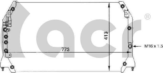 ACR 300075 - Кондензатор, климатизация vvparts.bg