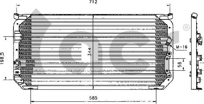 ACR 300070 - Кондензатор, климатизация vvparts.bg