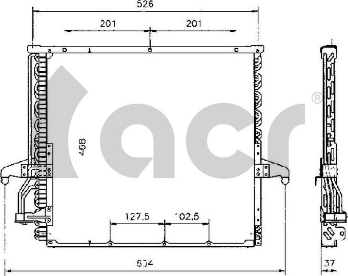 ACR 300103 - Кондензатор, климатизация vvparts.bg