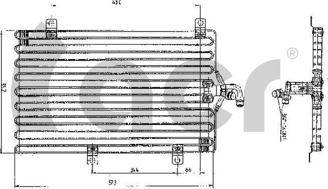 ACR 300129 - Кондензатор, климатизация vvparts.bg