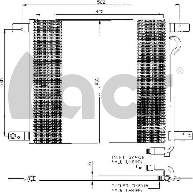 ACR 300357 - Кондензатор, климатизация vvparts.bg