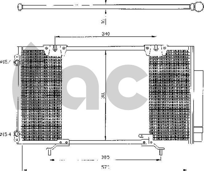 ACR 300369 - Кондензатор, климатизация vvparts.bg