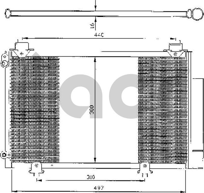 ACR 300365 - Кондензатор, климатизация vvparts.bg