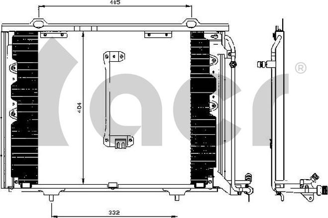 ACR 300261 - Кондензатор, климатизация vvparts.bg