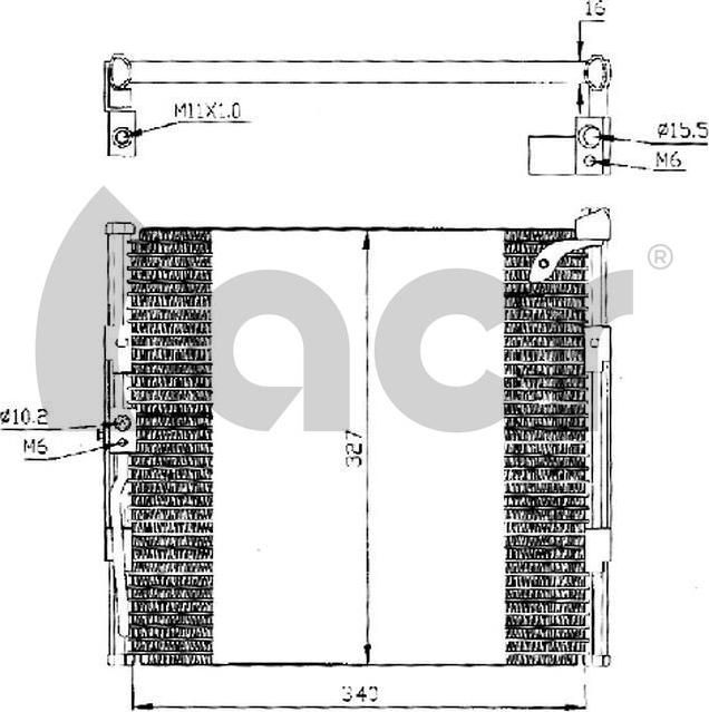 ACR 300206 - Кондензатор, климатизация vvparts.bg