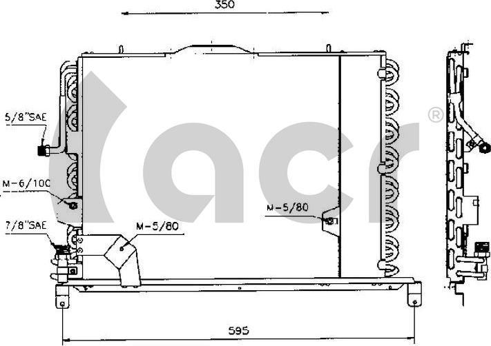 ACR 300284 - Кондензатор, климатизация vvparts.bg