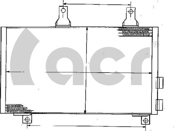 ACR 300236 - Кондензатор, климатизация vvparts.bg