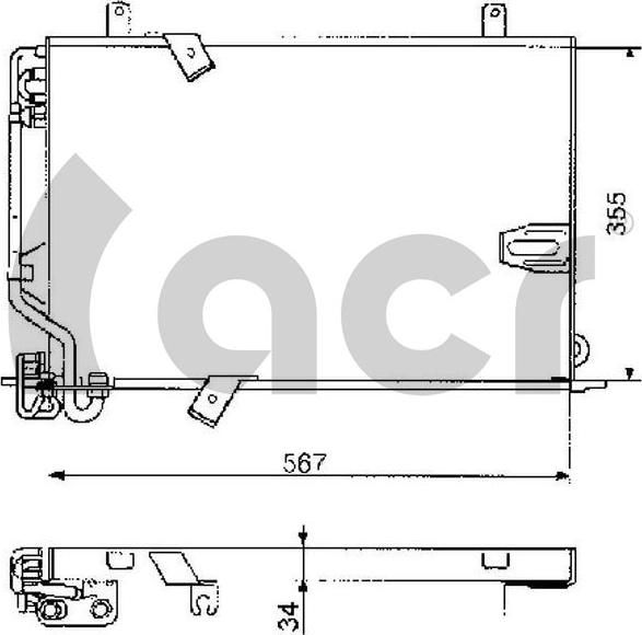 ACR 300237 - Кондензатор, климатизация vvparts.bg