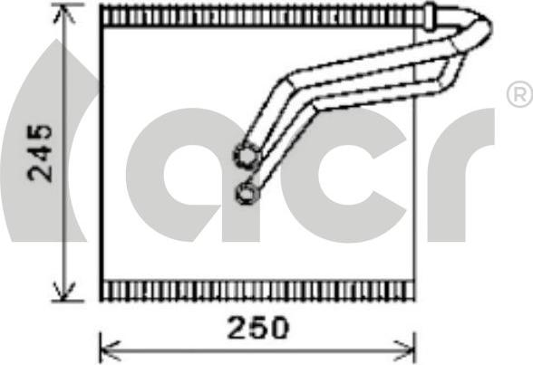 ACR 310197 - Изпарител, климатична система vvparts.bg