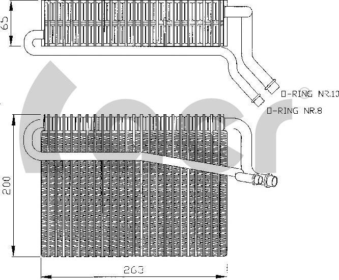 ACR 310135 - Изпарител, климатична система vvparts.bg