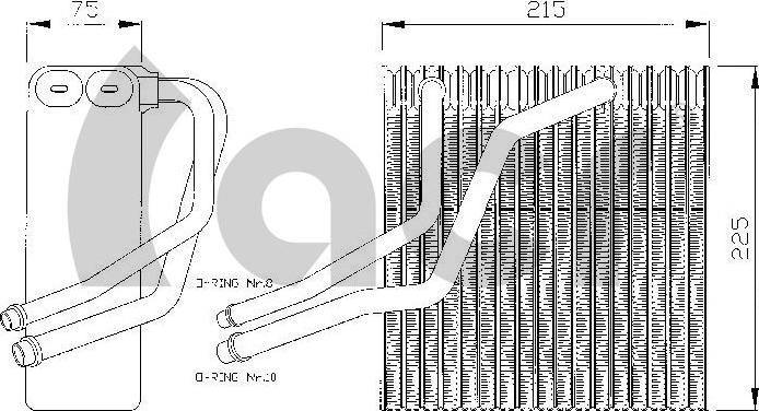 ACR 310130 - Изпарител, климатична система vvparts.bg