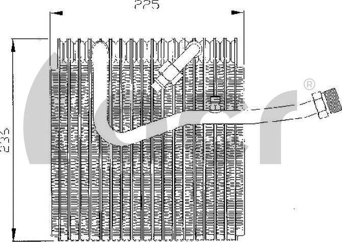 ACR 310138 - Изпарител, климатична система vvparts.bg