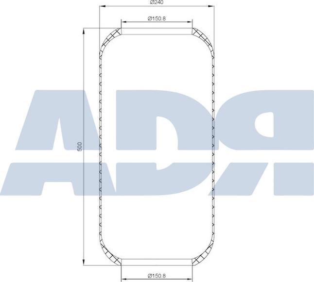 ADR 51212250 - Маншон, въздушно окачване vvparts.bg