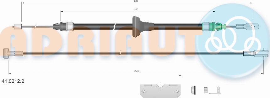 Adriauto 41.0212.2 - Жило, ръчна спирачка vvparts.bg