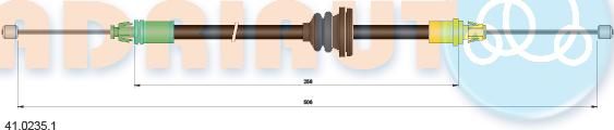 Adriauto 41.0235.1 - Жило, ръчна спирачка vvparts.bg