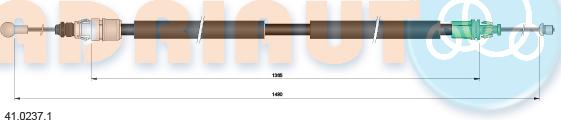 Adriauto 41.0237.1 - Жило, ръчна спирачка vvparts.bg