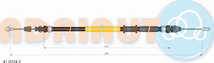 Adriauto 41.0224.2 - Жило, ръчна спирачка vvparts.bg