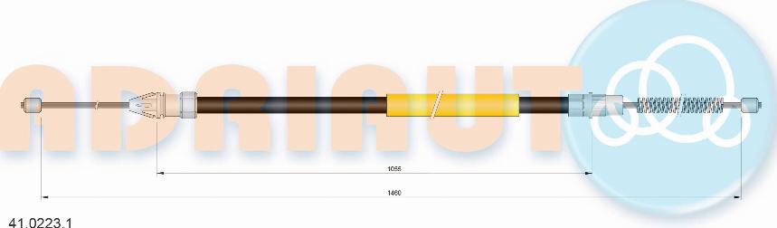 Adriauto 41.0223.1 - Жило, ръчна спирачка vvparts.bg