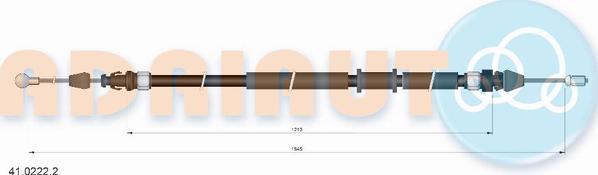 Adriauto 41.0222.2 - Жило, ръчна спирачка vvparts.bg