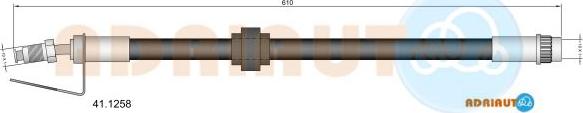 Adriauto 41.1258 - Спирачен маркуч vvparts.bg