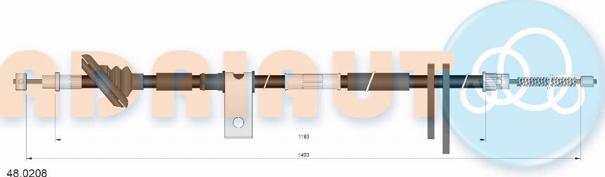 Adriauto 48.0208 - Жило, ръчна спирачка vvparts.bg