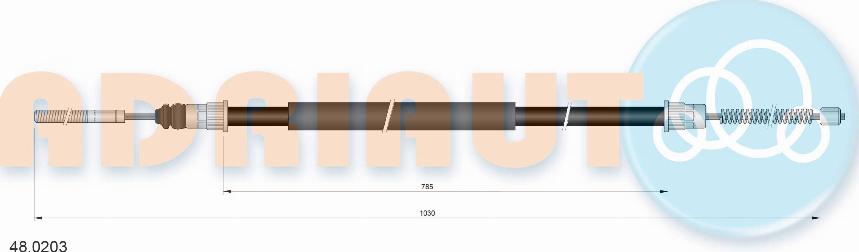 Adriauto 48.0203 - Жило, ръчна спирачка vvparts.bg