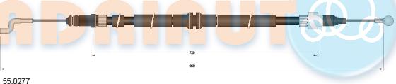 Adriauto 55.0277 - Жило, ръчна спирачка vvparts.bg