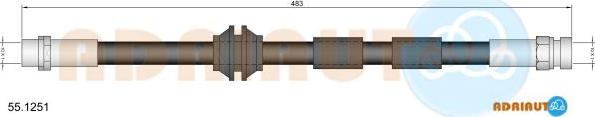 Adriauto 55.1251 - Спирачен маркуч vvparts.bg