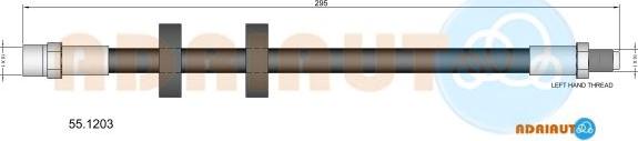 Adriauto 55.1203 - Спирачен маркуч vvparts.bg