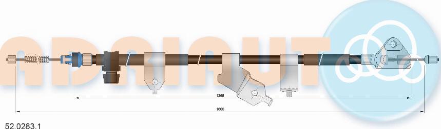 Adriauto 52.0283.1 - Жило, ръчна спирачка vvparts.bg