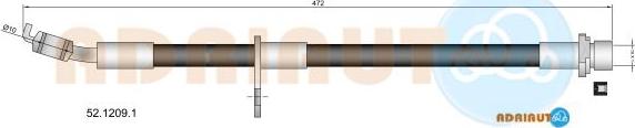 Adriauto 52.1209.1 - Спирачен маркуч vvparts.bg