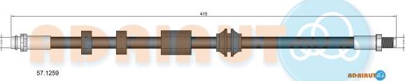 Adriauto 57.1259 - Спирачен маркуч vvparts.bg