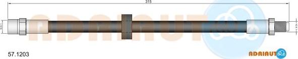 Adriauto 57.1203 - Спирачен маркуч vvparts.bg