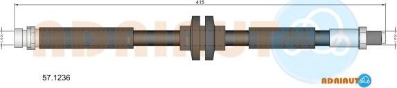 Adriauto 57.1236 - Спирачен маркуч vvparts.bg