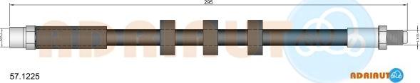 Adriauto 57.1225 - Спирачен маркуч vvparts.bg