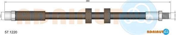 Adriauto 57.1220 - Спирачен маркуч vvparts.bg