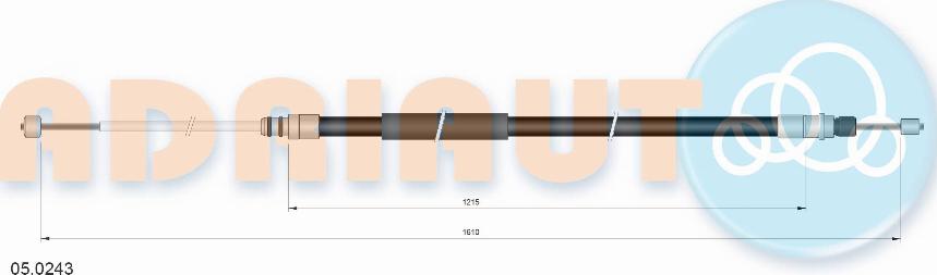 Adriauto 05.0243 - Жило, ръчна спирачка vvparts.bg