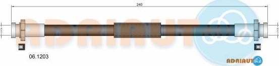 Adriauto 06.1203 - Спирачен маркуч vvparts.bg