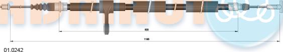 Adriauto 01.0242 - Жило, ръчна спирачка vvparts.bg