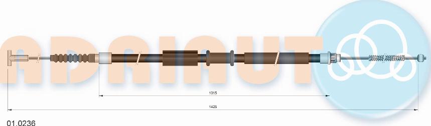 Adriauto 01.0236 - Жило, ръчна спирачка vvparts.bg