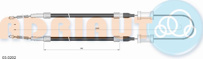 Adriauto 03.0202 - Жило, ръчна спирачка vvparts.bg