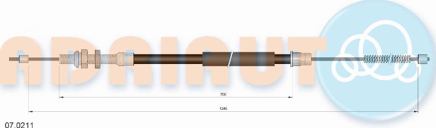 Adriauto 07.0211 - Жило, ръчна спирачка vvparts.bg