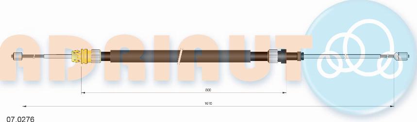 Adriauto 07.0276 - Жило, ръчна спирачка vvparts.bg