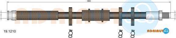 Adriauto 19.1210 - Спирачен маркуч vvparts.bg