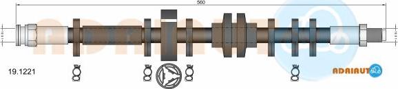 Adriauto 19.1221 - Спирачен маркуч vvparts.bg