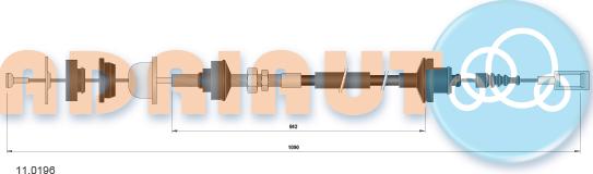 Adriauto 11.0196 - Въжен механизъм, задействане на съединителя vvparts.bg